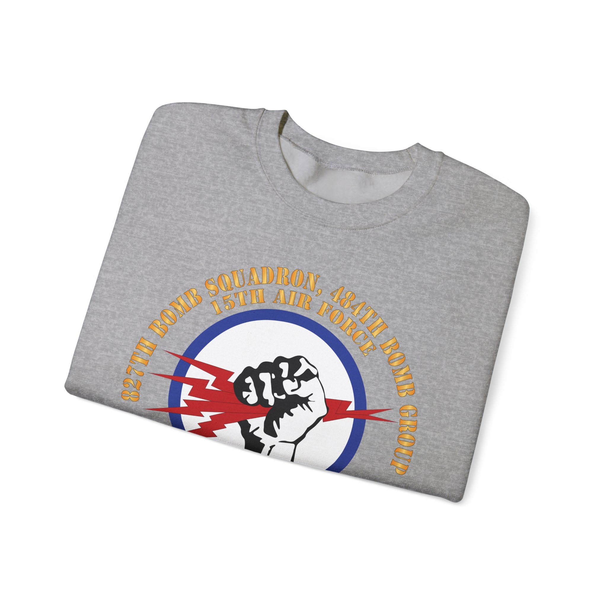 Crewneck Sweatshirt - AAC - 827th Bomb Squadron, 484th Bomb Group - 15th AAF X 300