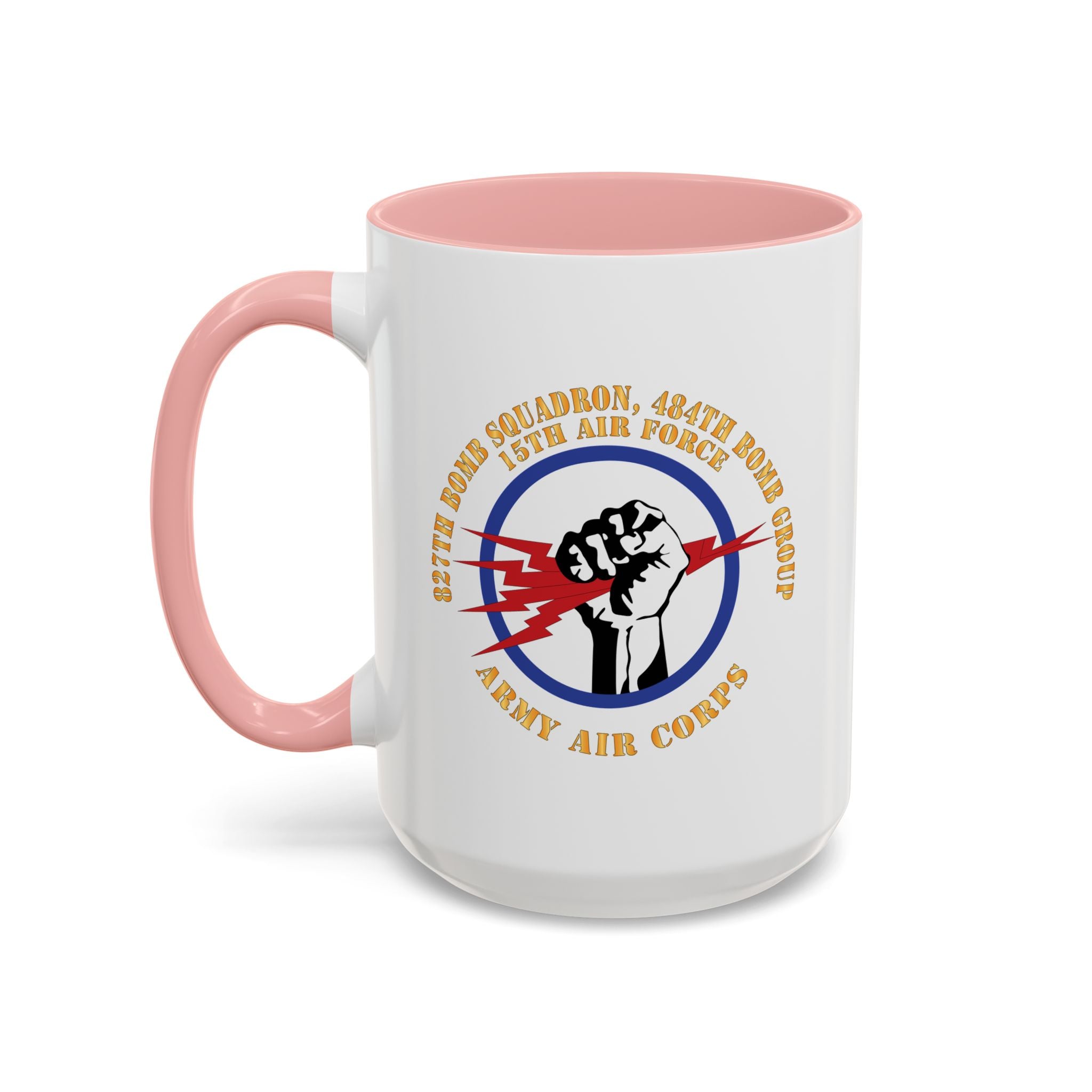 Accent Coffee Mug - AAC - 827th Bomb Squadron, 484th Bomb Group - 15th AAF X 300
