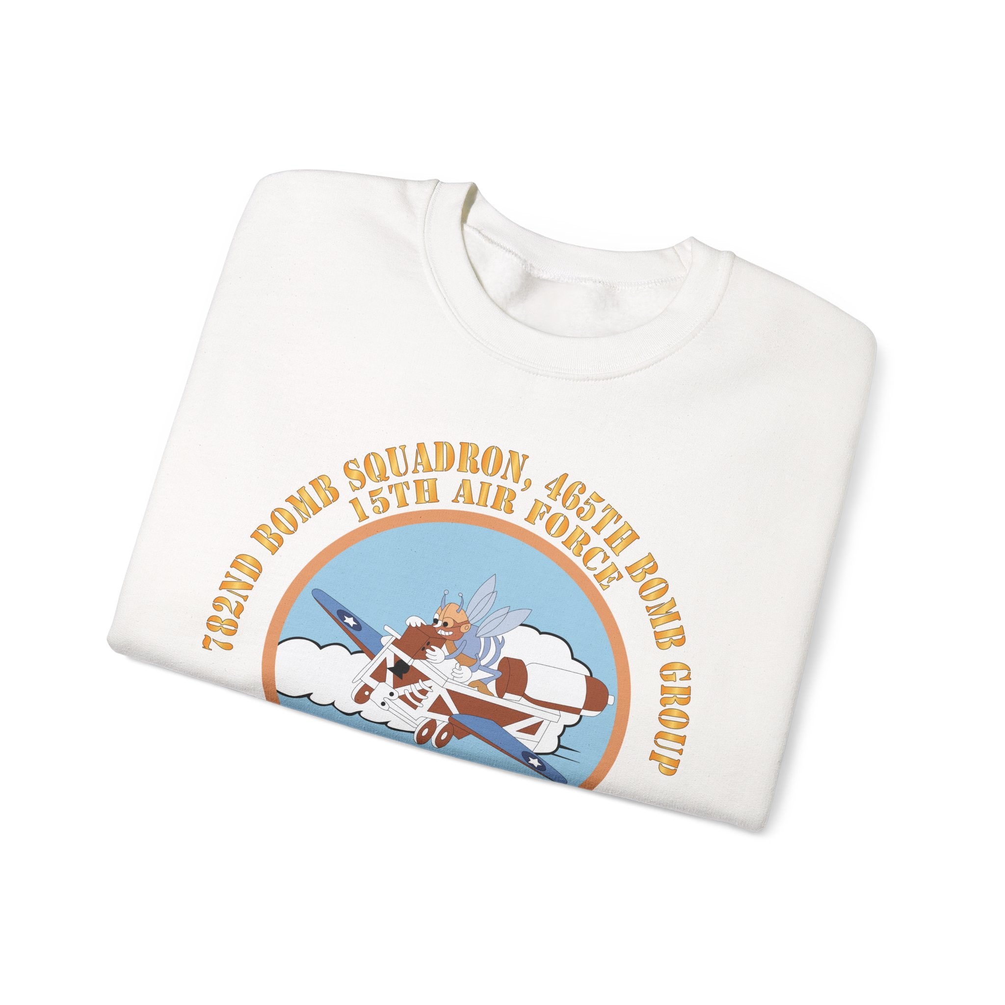 Crewneck Sweatshirt - AAC - 782nd Bomb Squadron, 465th Bomb Group - 15th AF X 300