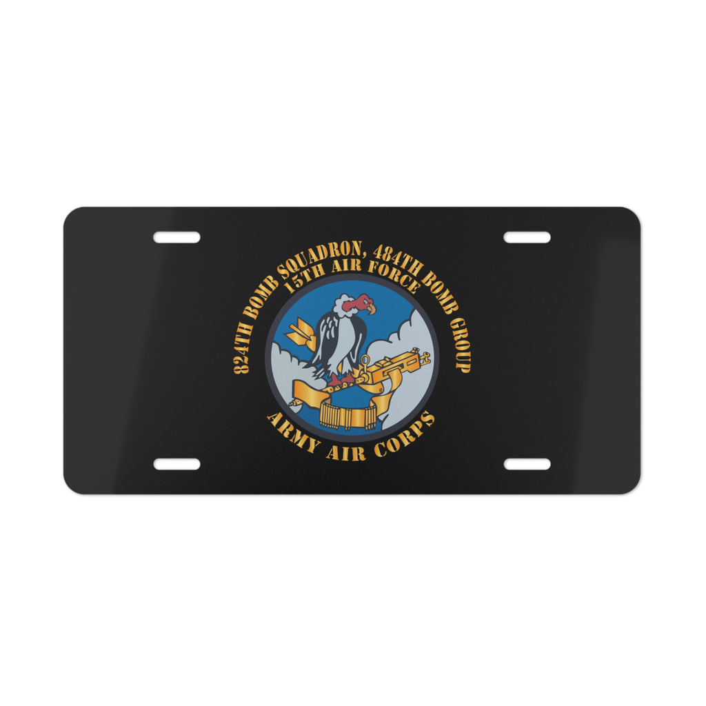 License Plate - AAC - 824th Bomb Squadron, 484th Bomb Group - 15th AAF X 300