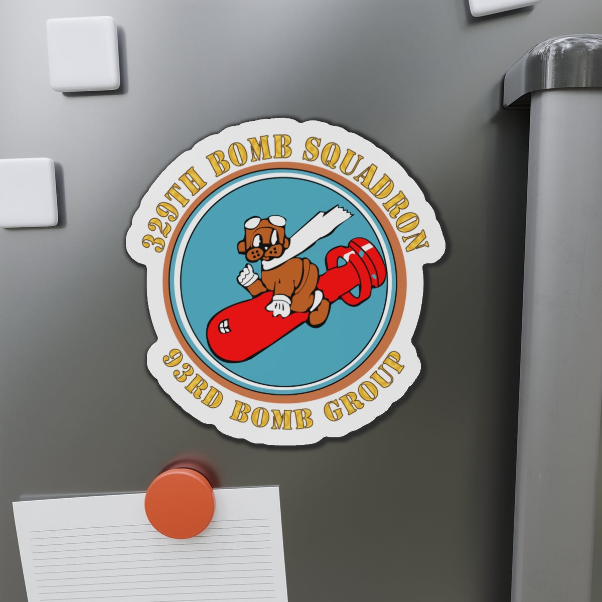Die-Cut Magnets - AAC - 329th Bomb Squadron,93rd Bomb Group - WWII - USAAF