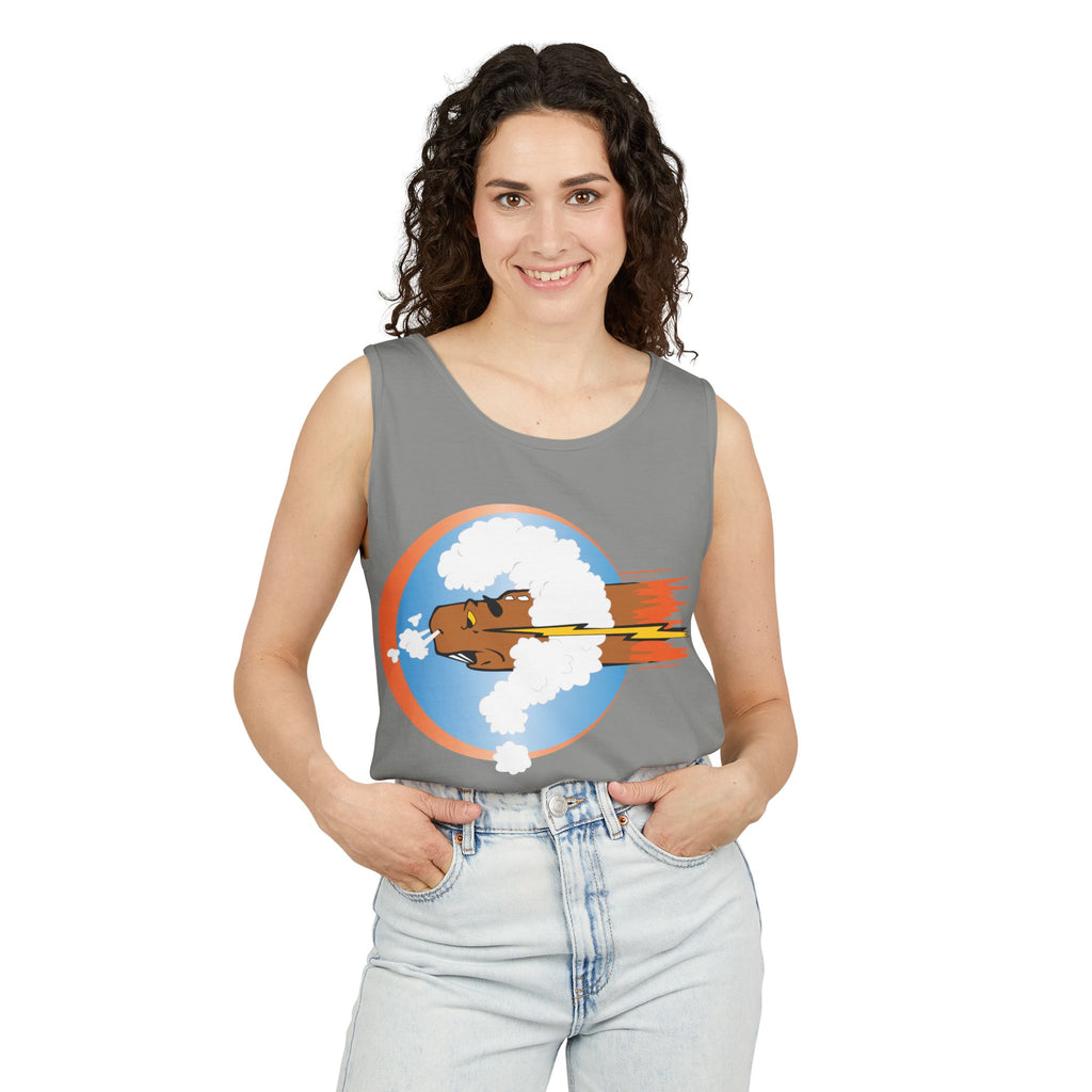 Unisex Garment-Dyed Tank Top - AAC - 754th Bombardment Squadron, 458th Bomb Group, England X 300