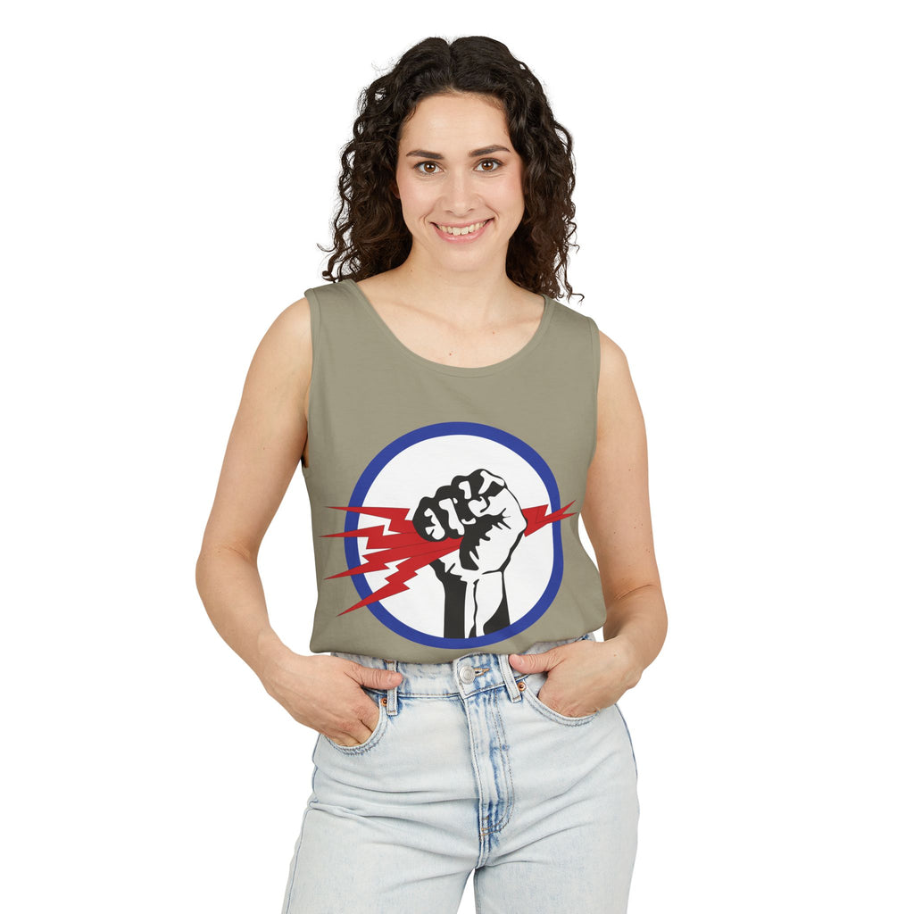 Unisex Garment-Dyed Tank Top - AAC - 827th Bomb Squadron, 484th Bomb Group - 15th AAF wo Txt X 300