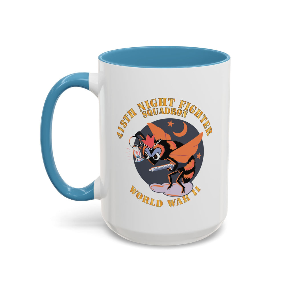 Accent Coffee Mug - AAC - 418th Night Fighter Squadron - WWII X 300