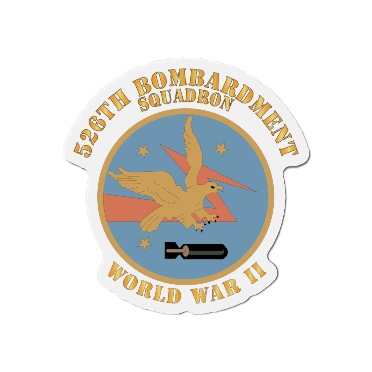 Die-Cut Magnets - AAC - 526th Bombardment Squadron - WWII X 300