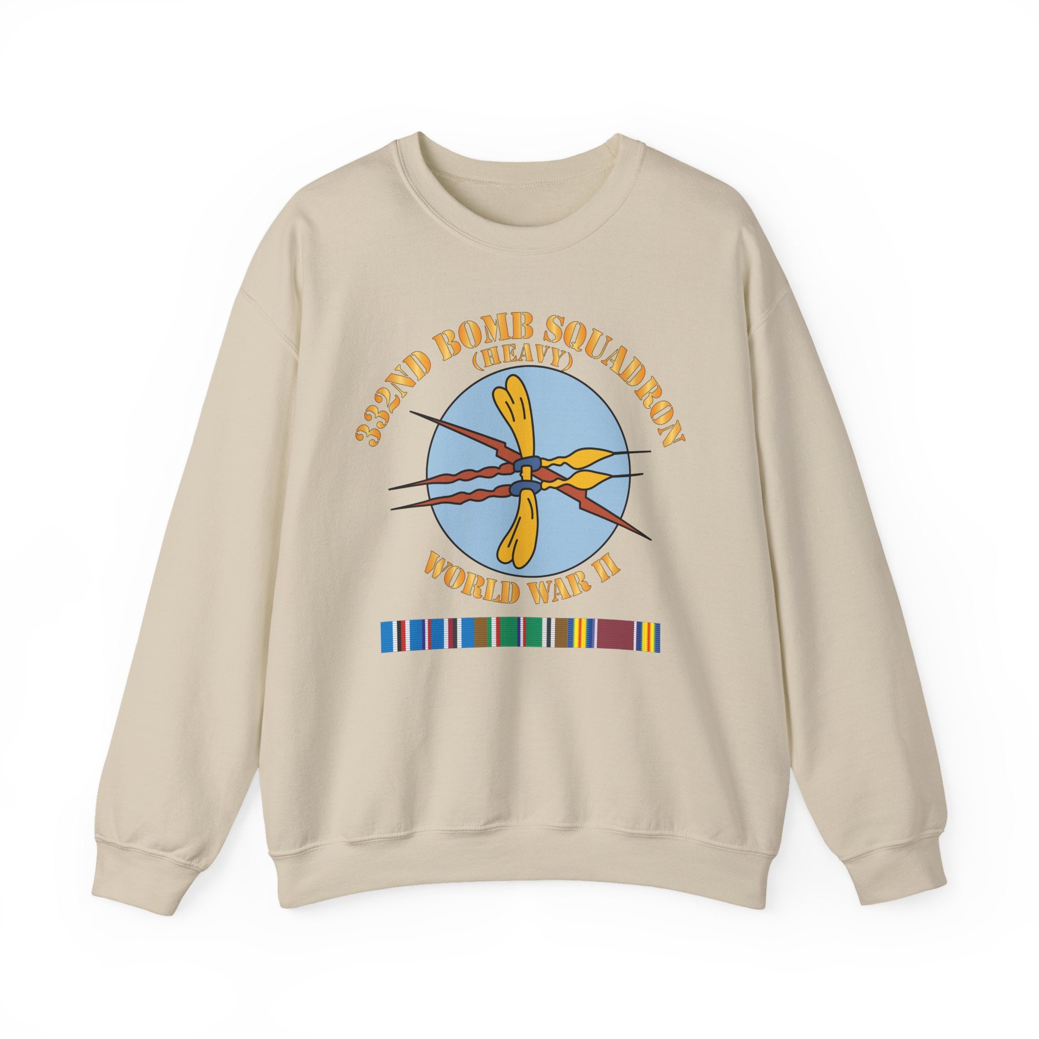 Crewneck Sweatshirt - AAC - 332nd Bomb Squadron WWII w SVC X 300