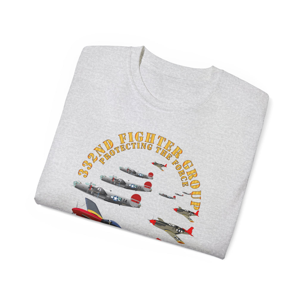 Unisex Ultra Cotton Tee - Army - AAC - 332nd Fighter Group - Red Tails - Protect Force