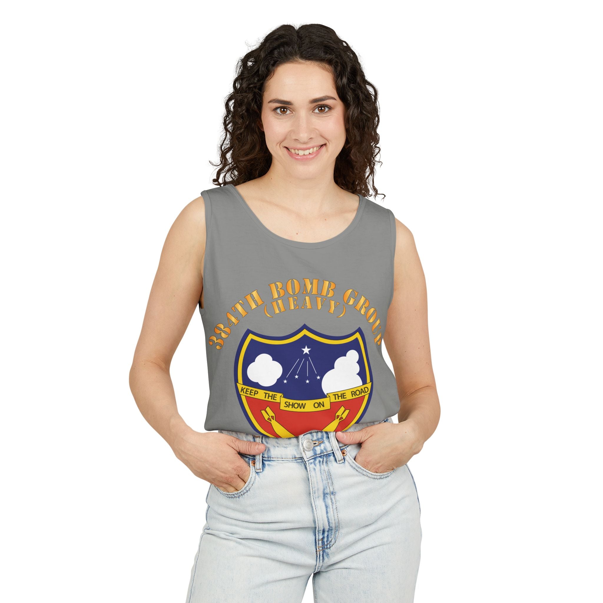Unisex Garment-Dyed Tank Top - AAC - 384th Bomb Group X 300