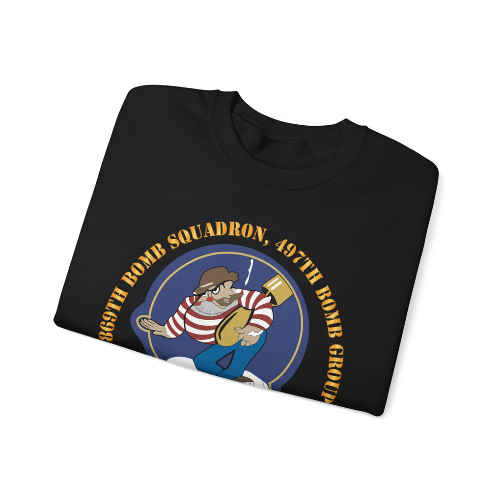 Crewneck Sweatshirt - AAC - 869th Bomb Squadron, 497th Bomb Group X 300