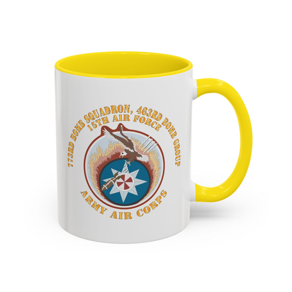 Accent Coffee Mug - AAC - 773rd Bomb Squadron, 463rd Bomb Group - 15th AF X 300
