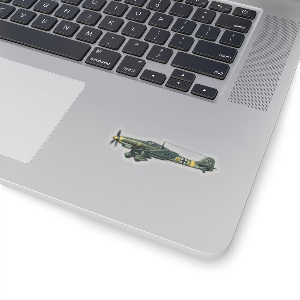 Kiss-Cut Stickers - WWII - Fighter Aircraft - German Stuka Dive Bomber - Profile - Left
