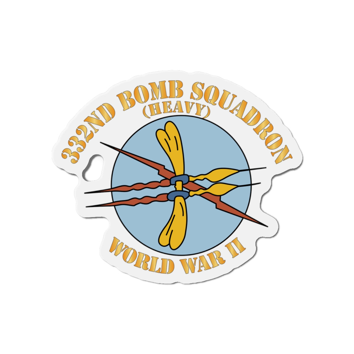Die-Cut Magnets - AAC - 332nd Bomb Squadron WWII X 300