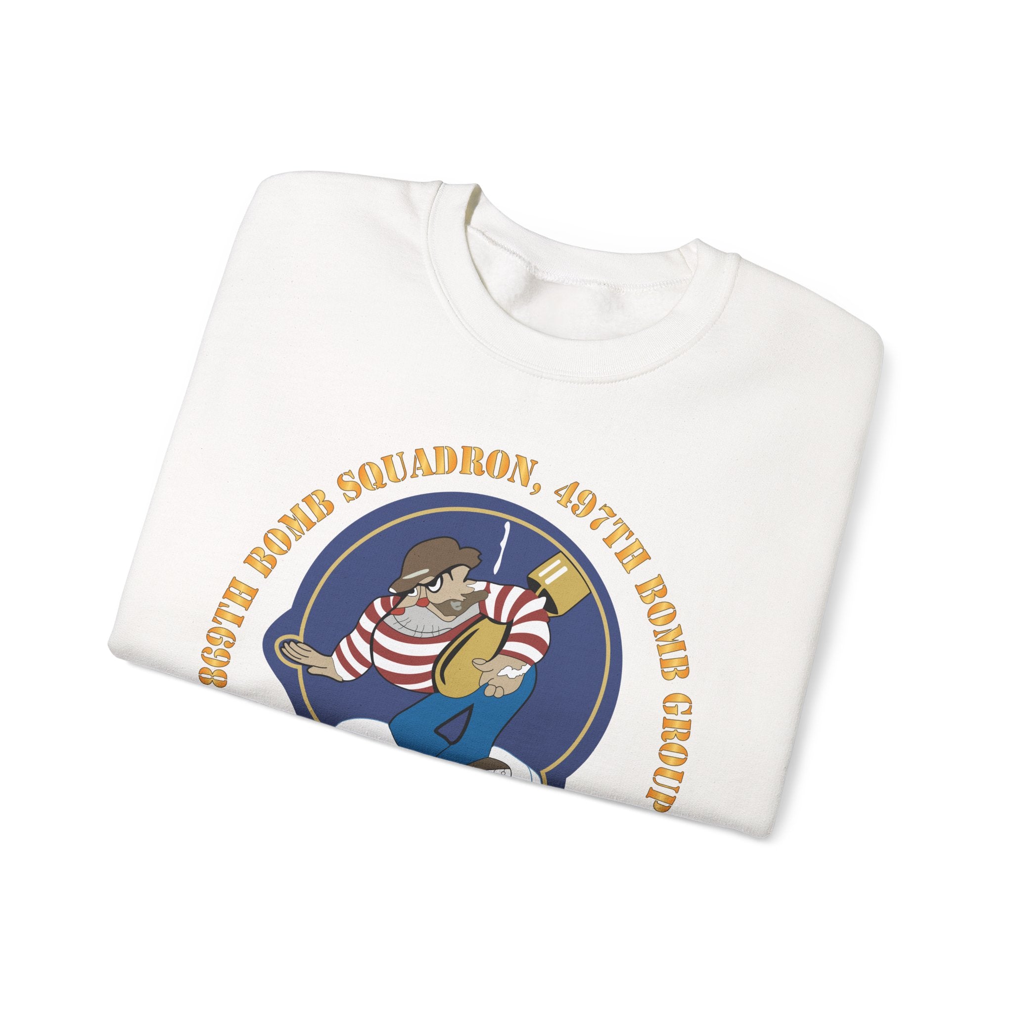 Crewneck Sweatshirt - AAC - 869th Bomb Squadron, 497th Bomb Group X 300