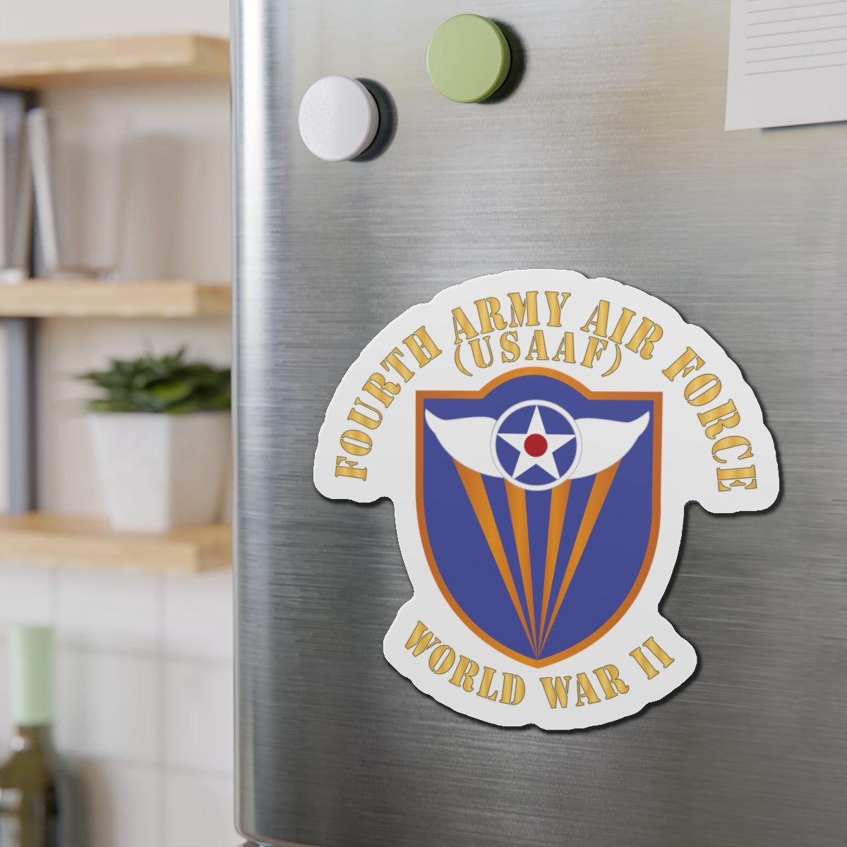 Die-Cut Magnets - AAC - SSI - 4th Air Force - WWII - USAAF x 300