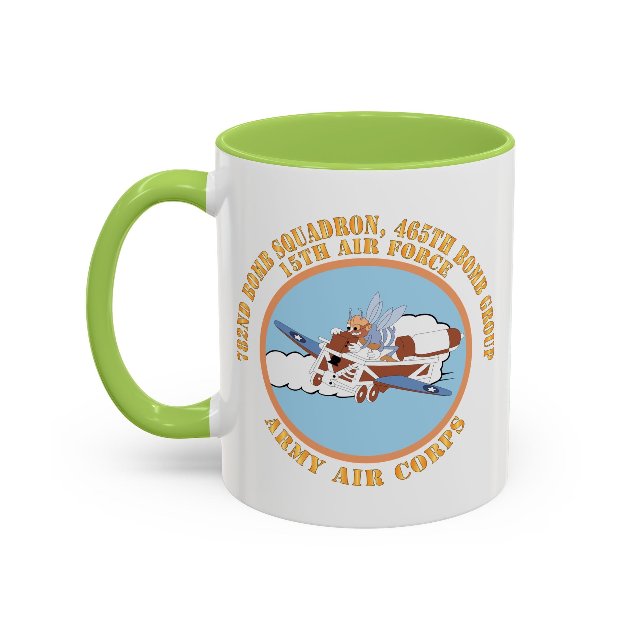 Accent Coffee Mug - AAC - 782nd Bomb Squadron, 465th Bomb Group - 15th AF X 300