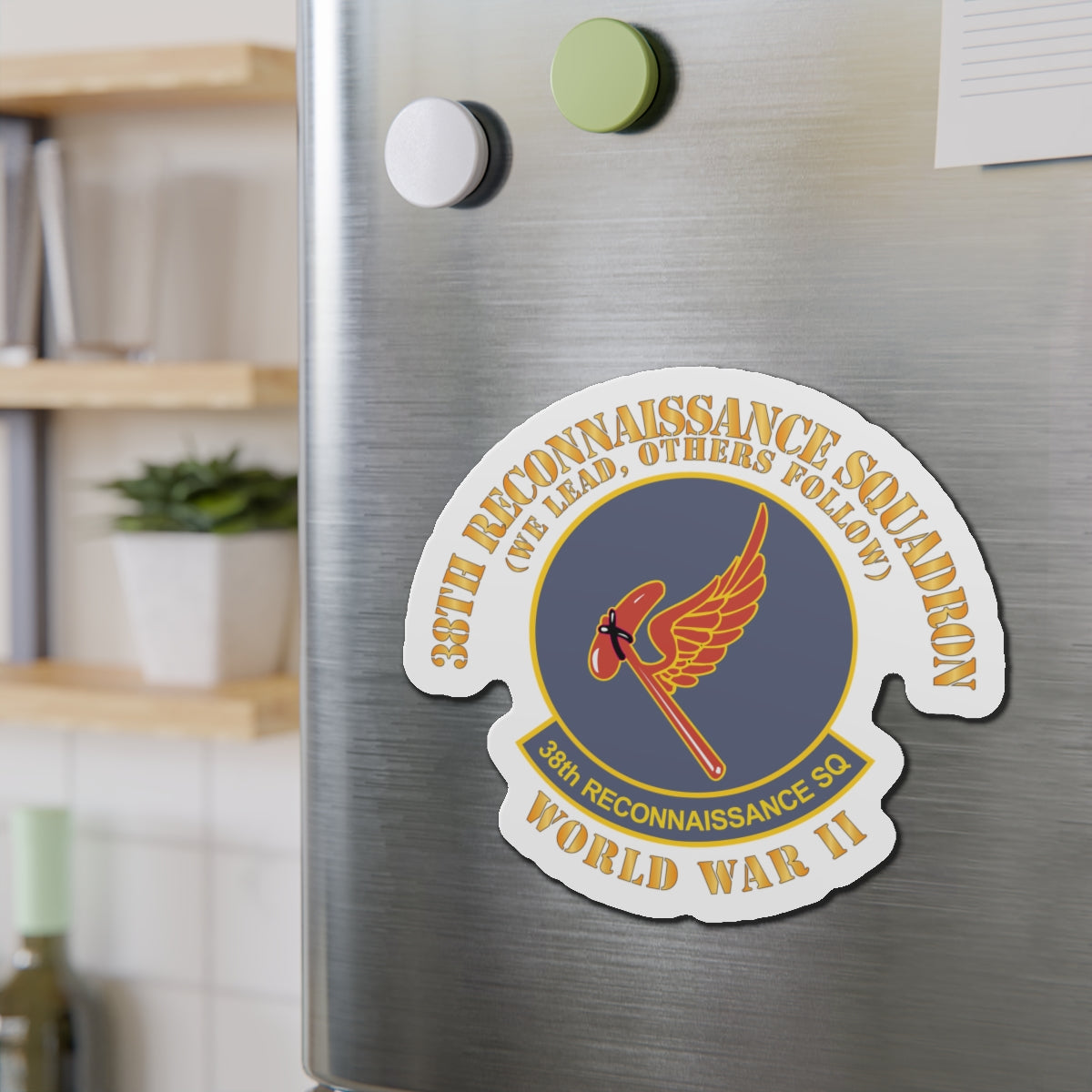 Die-Cut Magnets - AAC - 38th Reconnaissance Squadron - WWII X 300