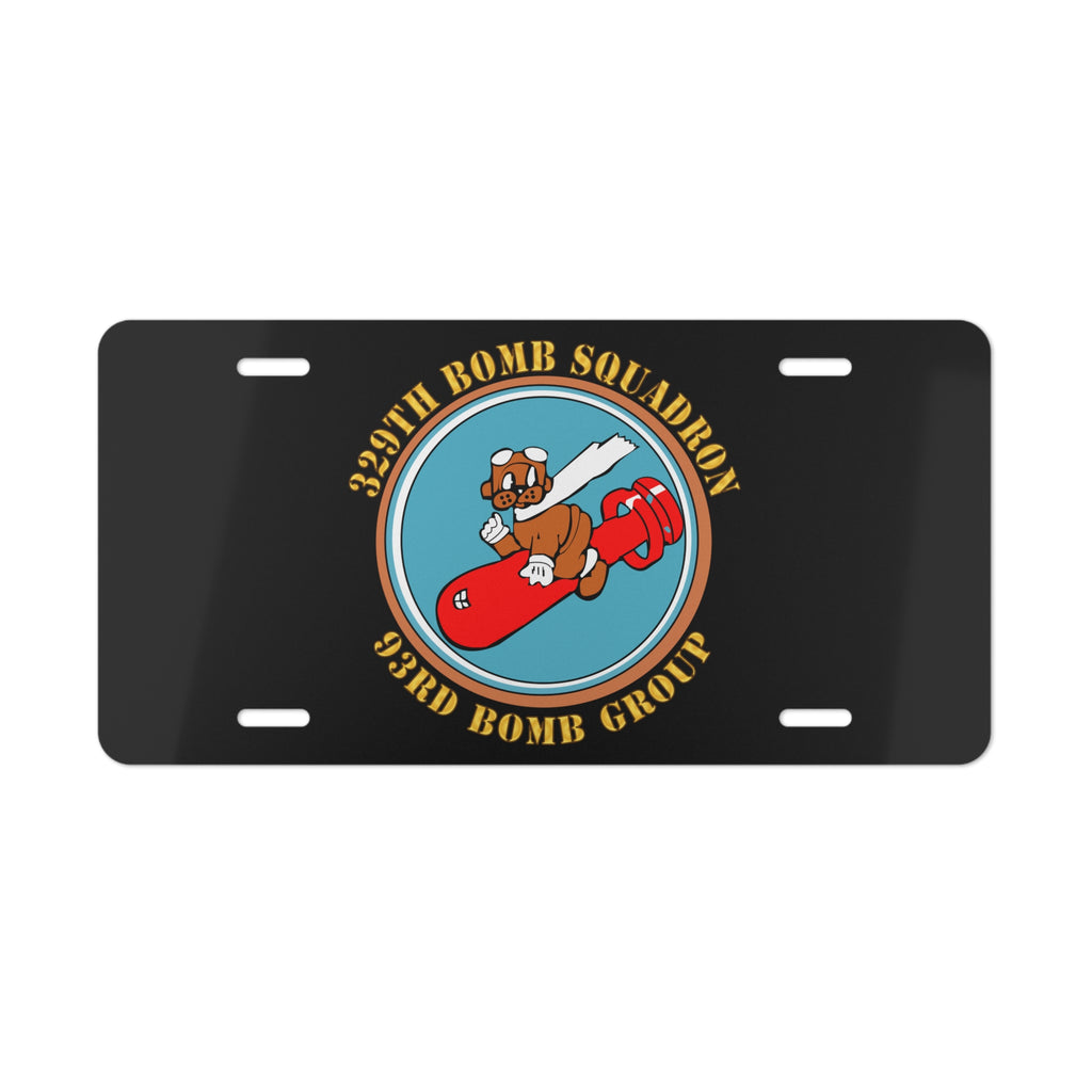 License Plate - AAC - 329th Bomb Squadron,93rd Bomb Group - WWII - USAAF