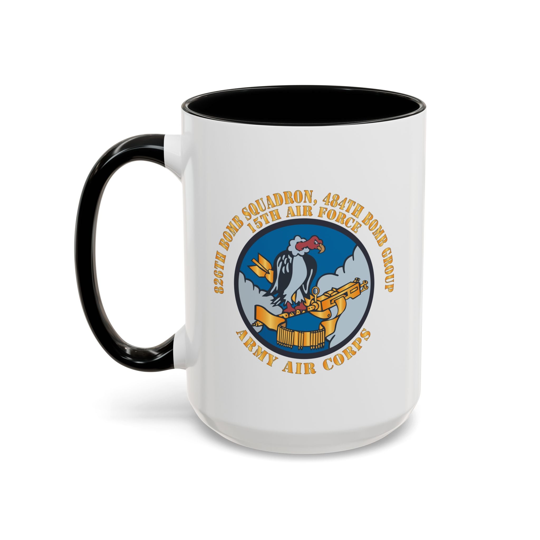 Accent Coffee Mug - AAC - 826th Bomb Squadron, 484th Bomb Group - 15th AAF X 300