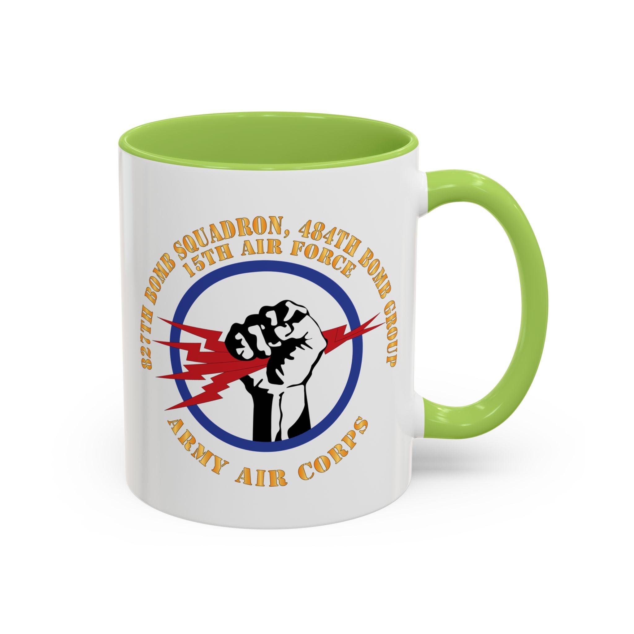 Accent Coffee Mug - AAC - 827th Bomb Squadron, 484th Bomb Group - 15th AAF X 300