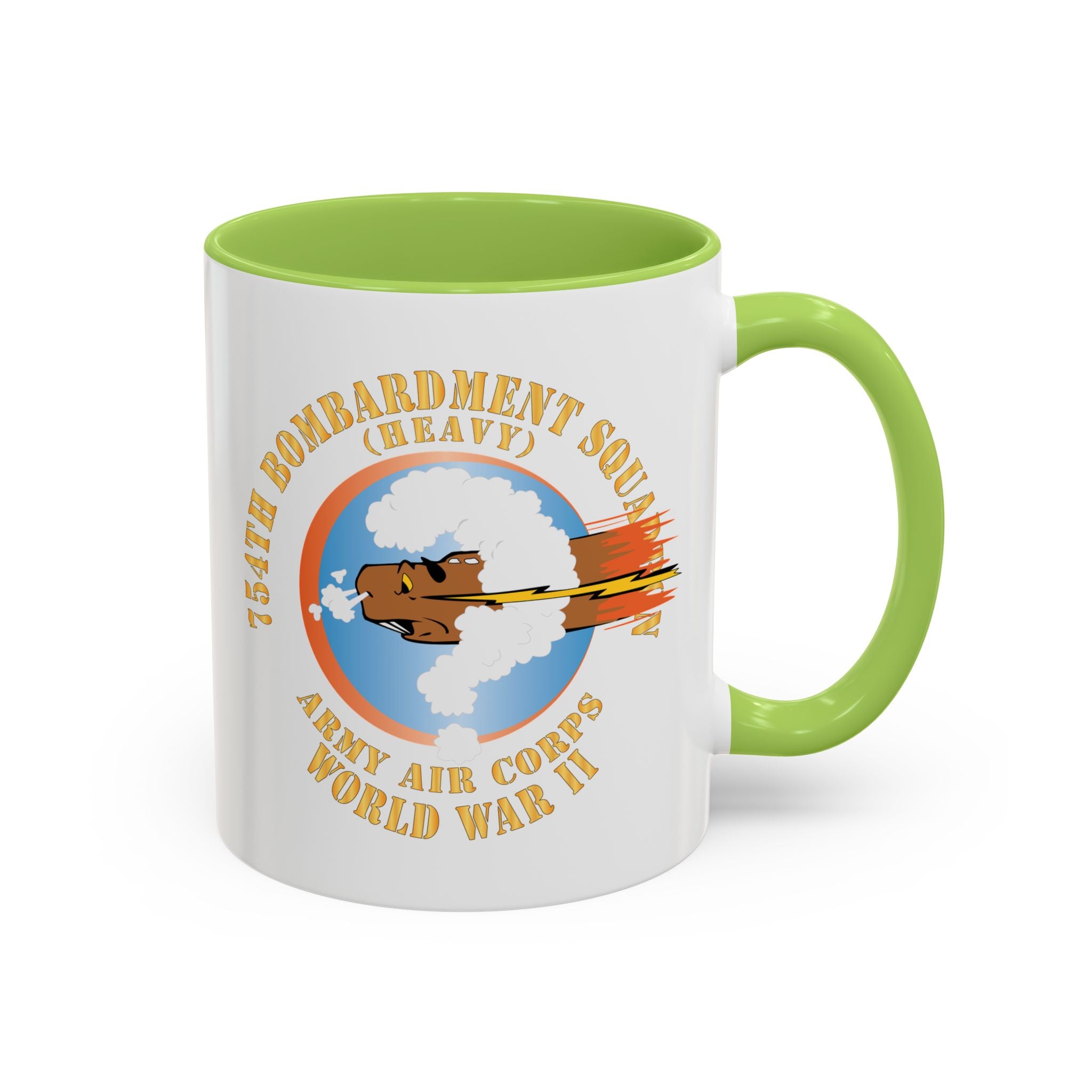 Accent Coffee Mug - AAC - 754th Bombardment Squadron - Army Air Corps - WWII X 300