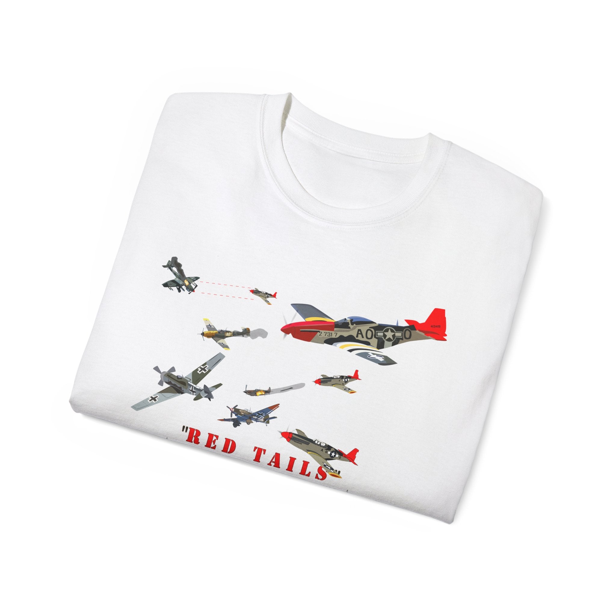 Unisex Ultra Cotton Tee - Army - AAC - 332nd Fighter Group - Red Tails - At War