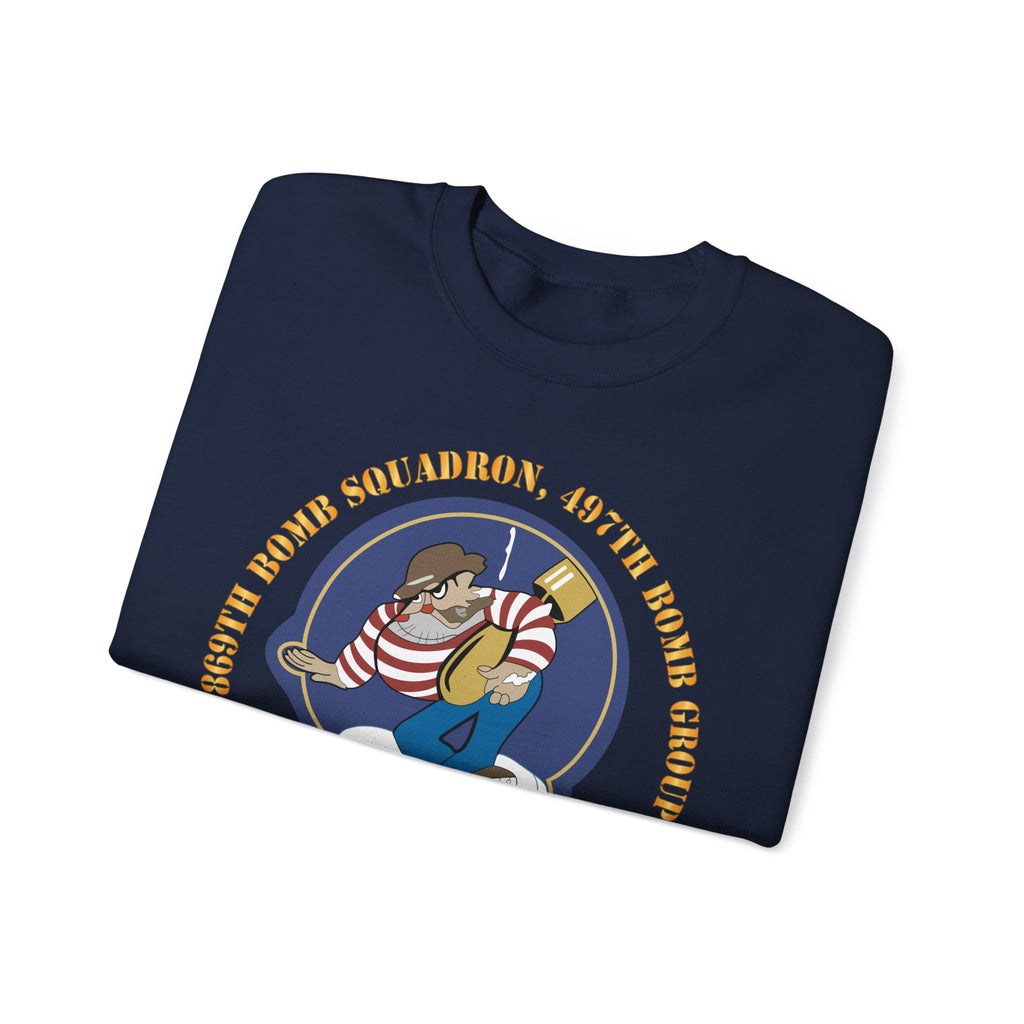 Crewneck Sweatshirt - AAC - 869th Bomb Squadron, 497th Bomb Group X 300