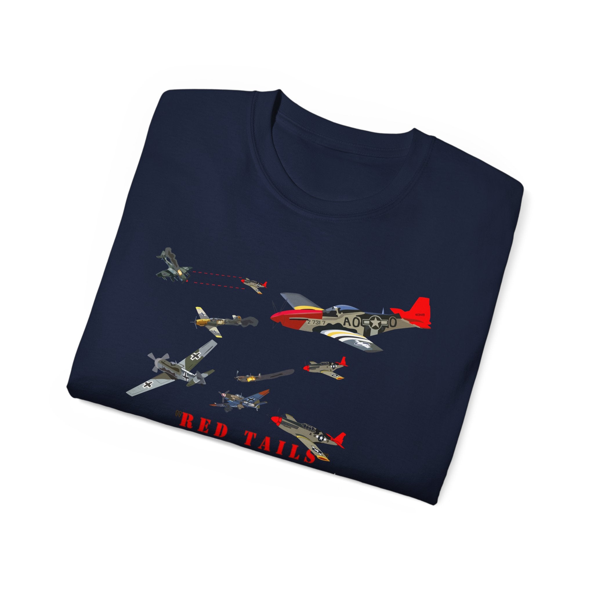 Unisex Ultra Cotton Tee - Army - AAC - 332nd Fighter Group - Red Tails - At War