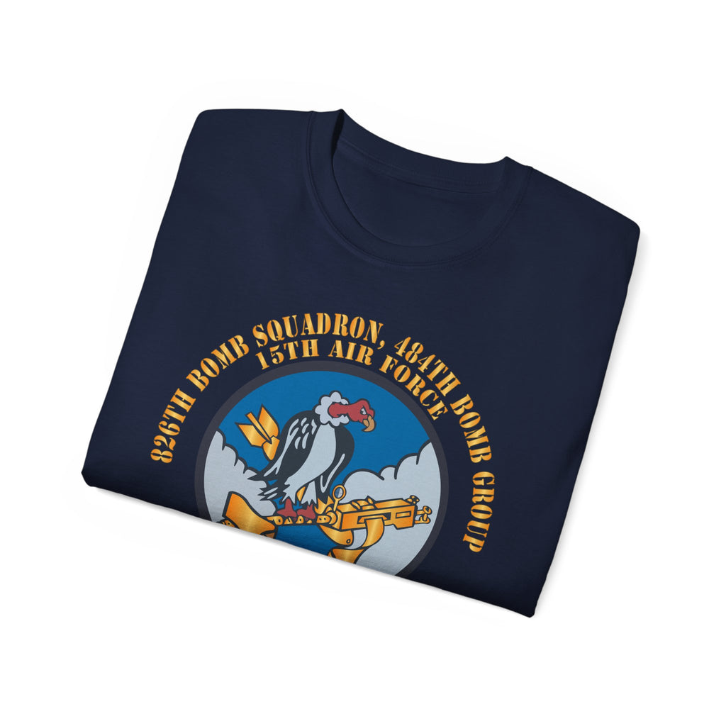Unisex Ultra Cotton Tee - AAC - 826th Bomb Squadron, 484th Bomb Group - 15th AAF X 300