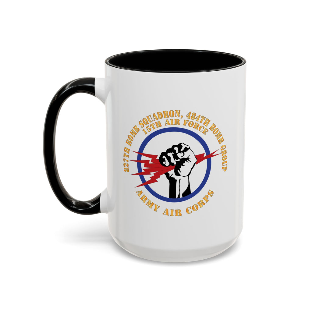 Accent Coffee Mug - AAC - 827th Bomb Squadron, 484th Bomb Group - 15th AAF X 300
