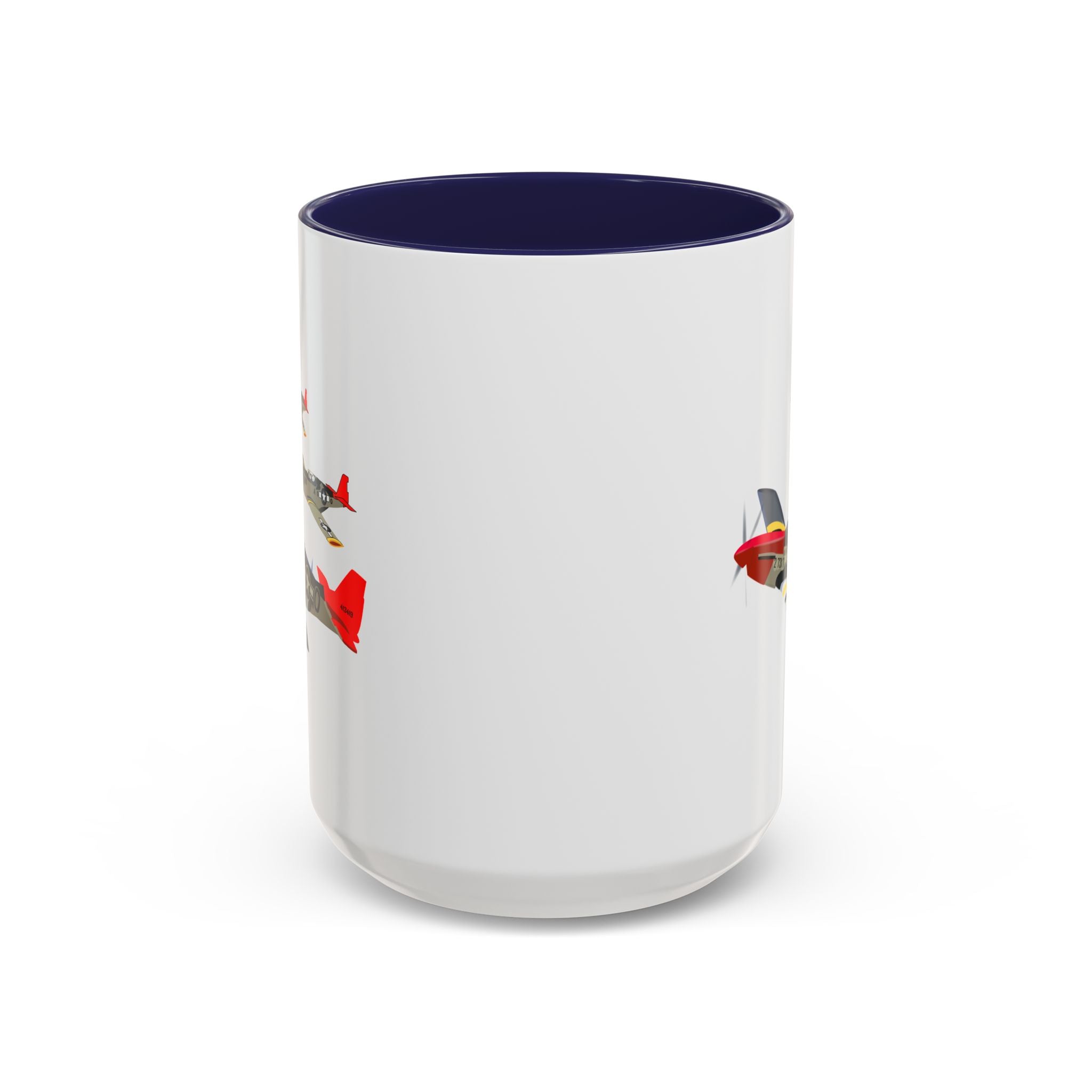 Accent Coffee Mug - Army - AAC - 332nd Fighter Group - 12th AF - Red Tails wo Txt