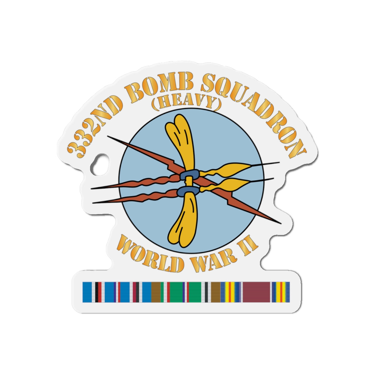 Die-Cut Magnets - AAC - 332nd Bomb Squadron WWII w SVC X 300