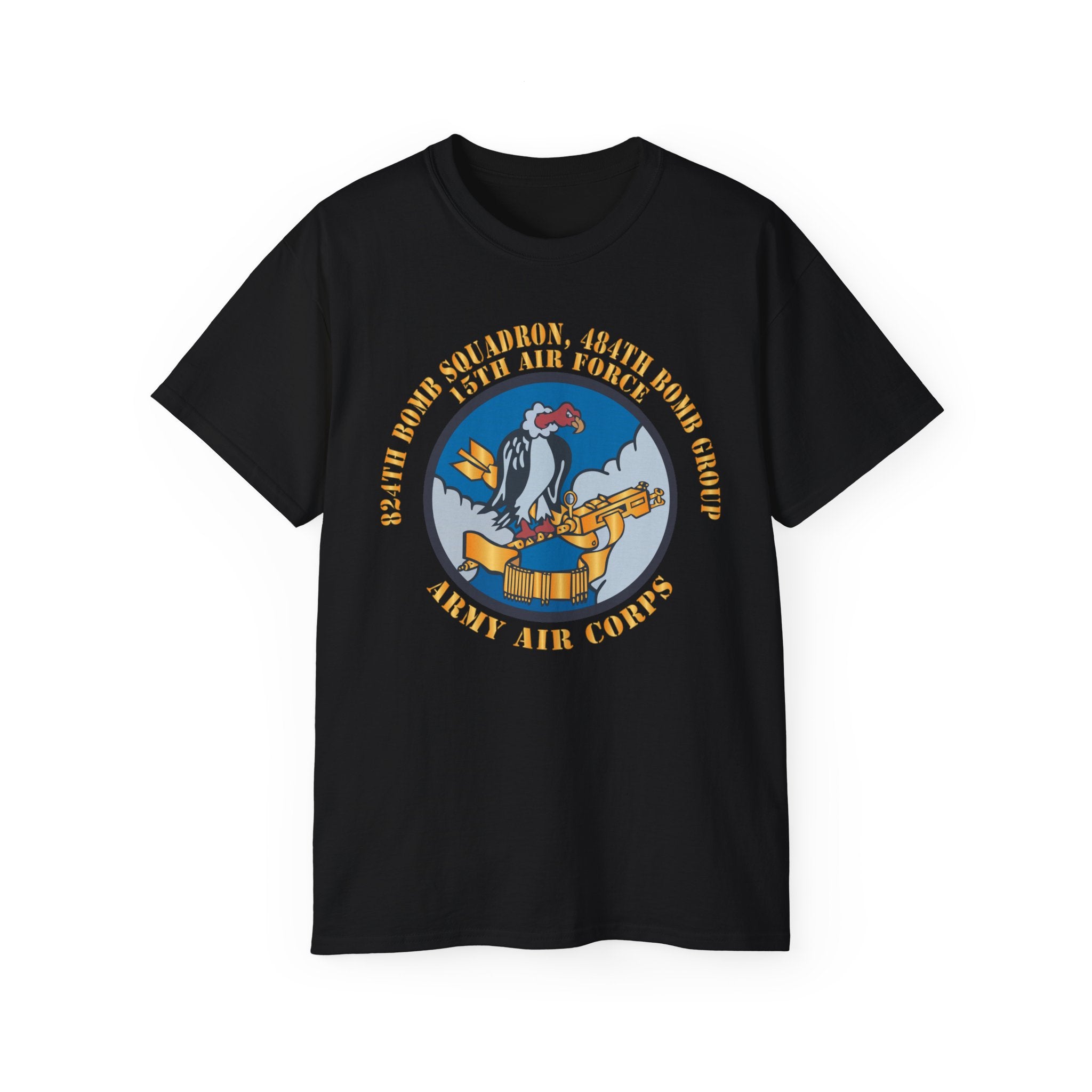 Unisex Ultra Cotton Tee - AAC - 824th Bomb Squadron, 484th Bomb Group - 15th AAF X 300