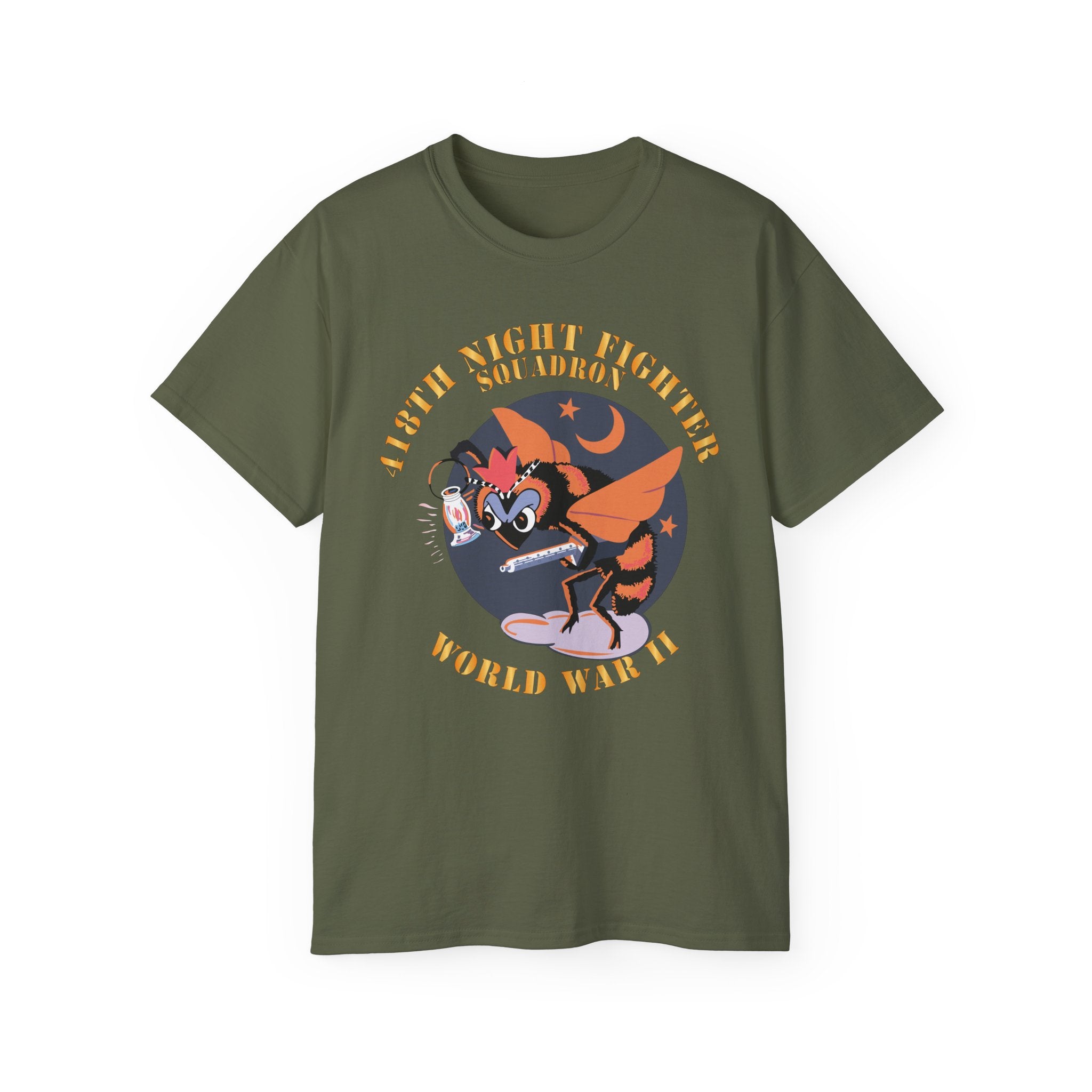 Unisex Ultra Cotton Tee - AAC - 418th Night Fighter Squadron - WWII X 300