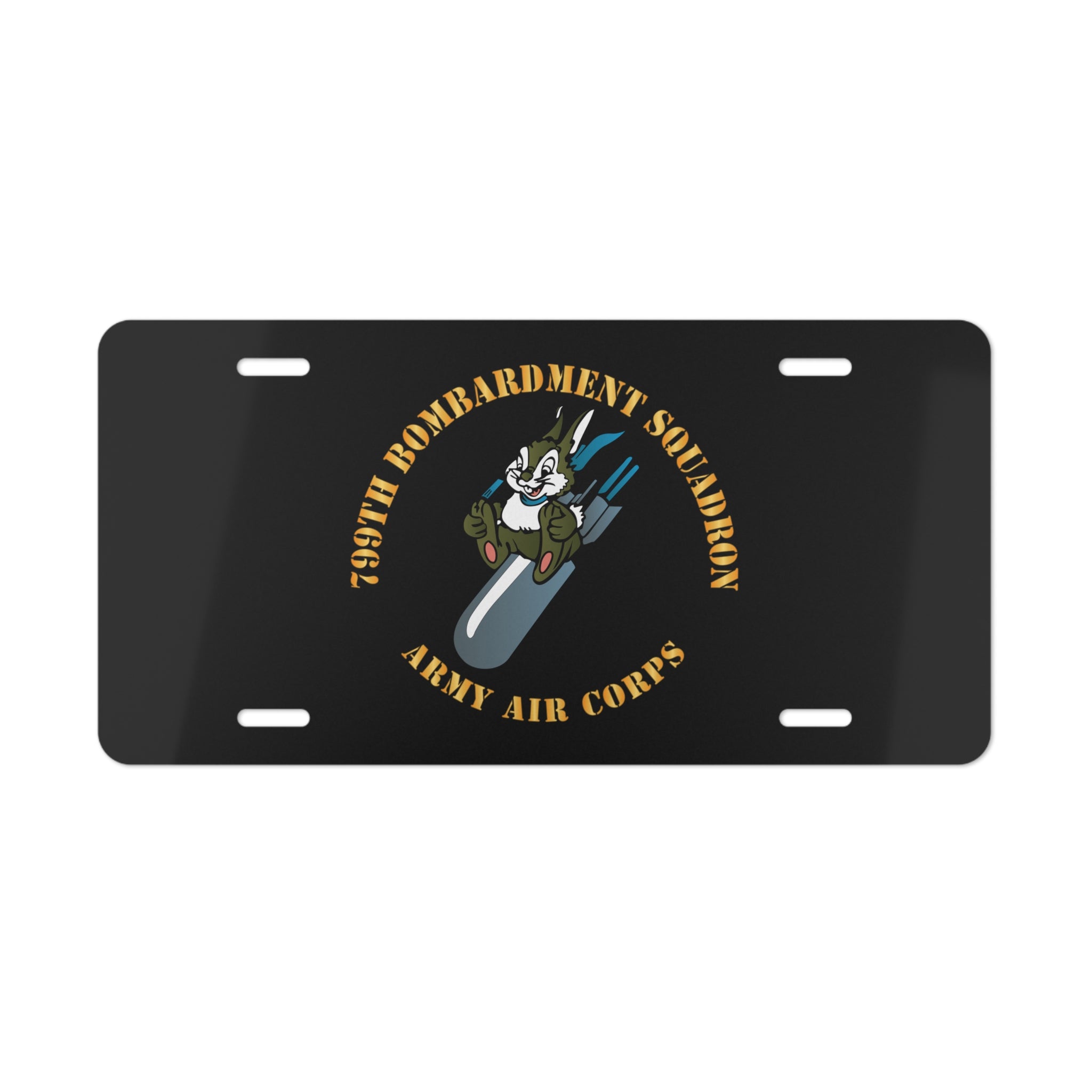 License Plate - AAC - 799th Bombardment Squadron X 300