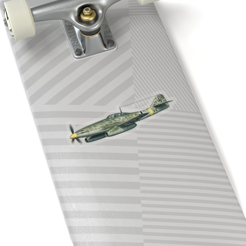 Kiss-Cut Stickers - WWII - Fighter Aircraft - Messerschmitt Me 262 - Profile - Left - In Flight