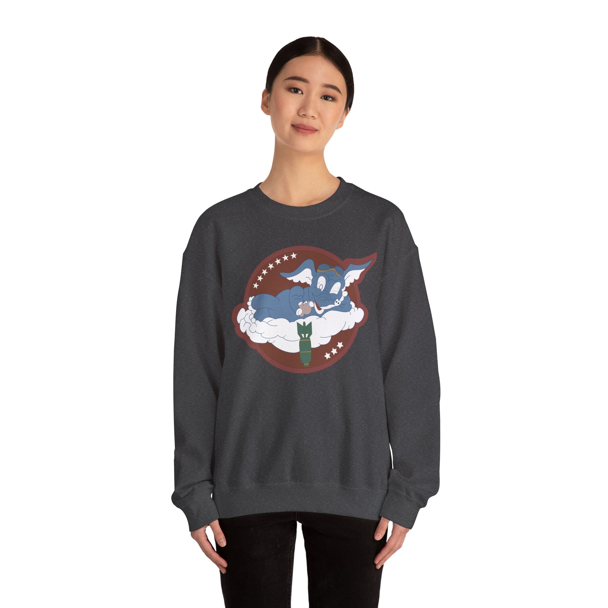 Crewneck Sweatshirt - AAC - 873rd Bomb Squadron, 498th Bomb Group - 20th AAF wo Txt X 300