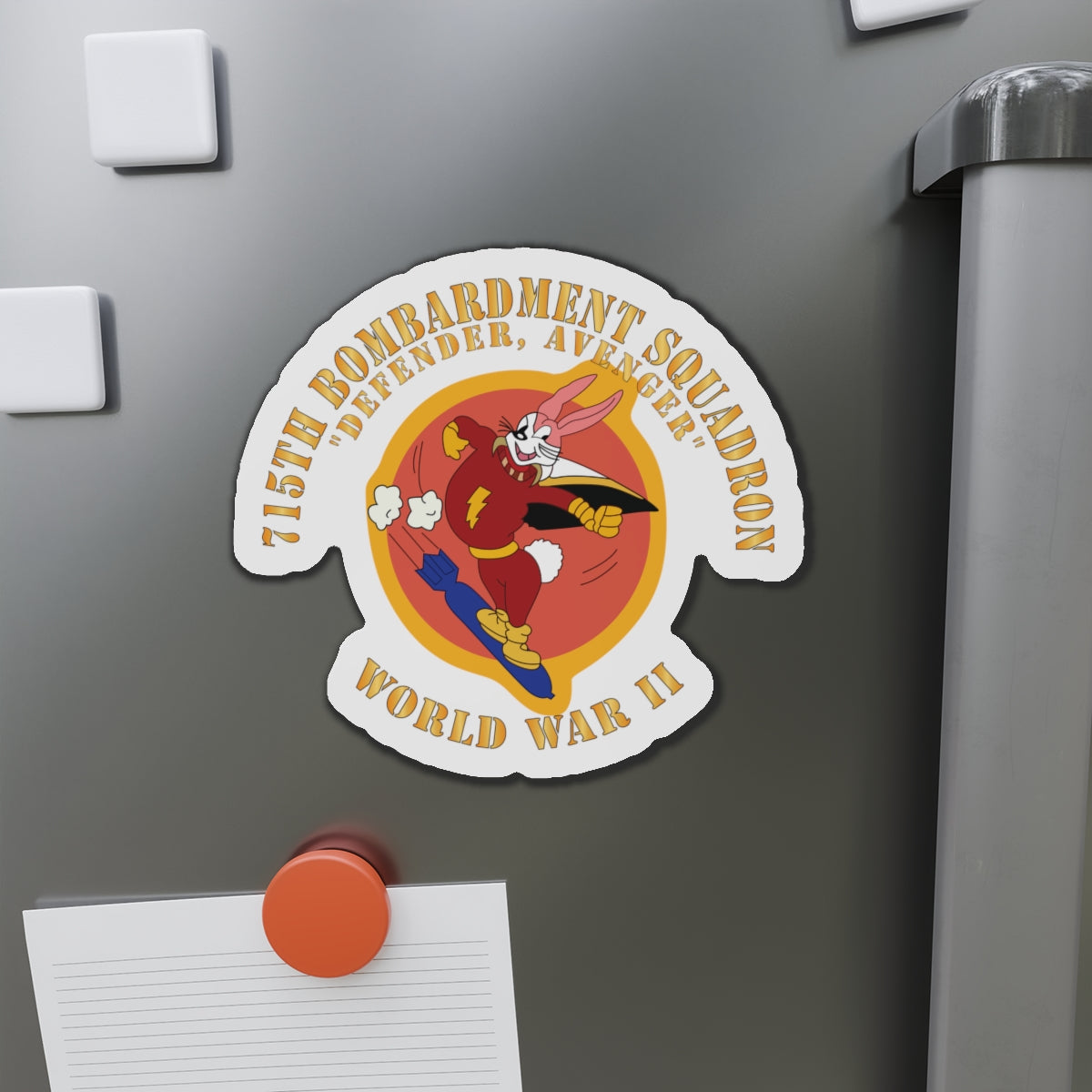 Die-Cut Magnets - ACC - 715th  Bombardment Squadron - Defender, Avenger - World War II X 300