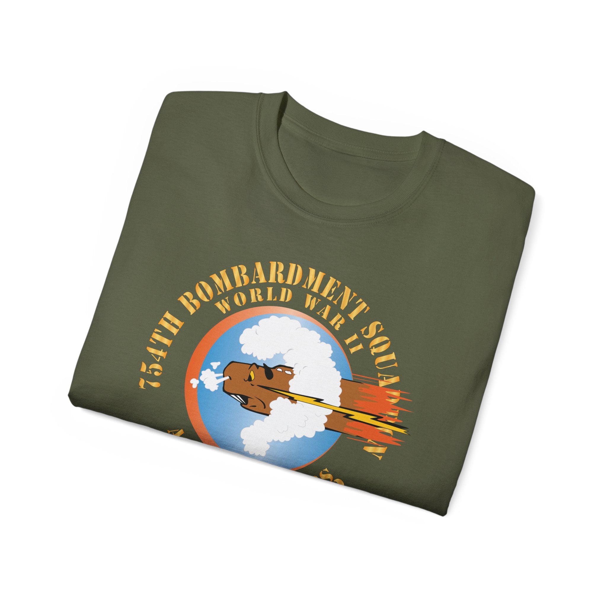 Unisex Ultra Cotton Tee - AAC - 754th Bombardment Squadron - 458th Bomb Group - WWII w EUR SVC X 300