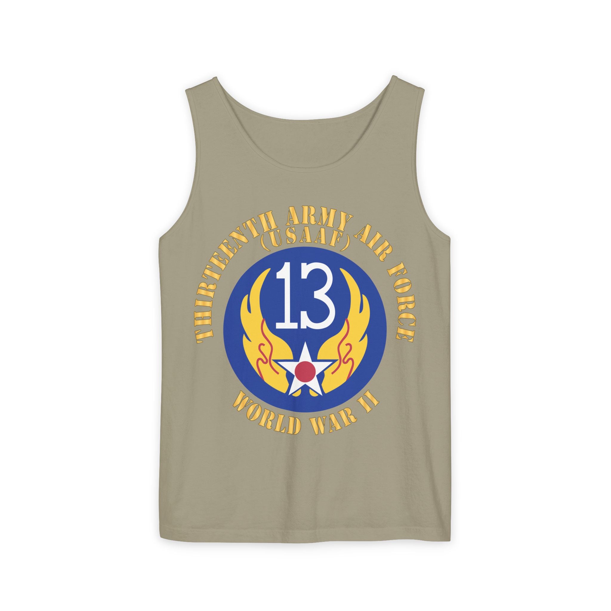 Unisex Garment-Dyed Tank Top - AAC - SSI - 13th Air Force - WWII - USAAF x 300