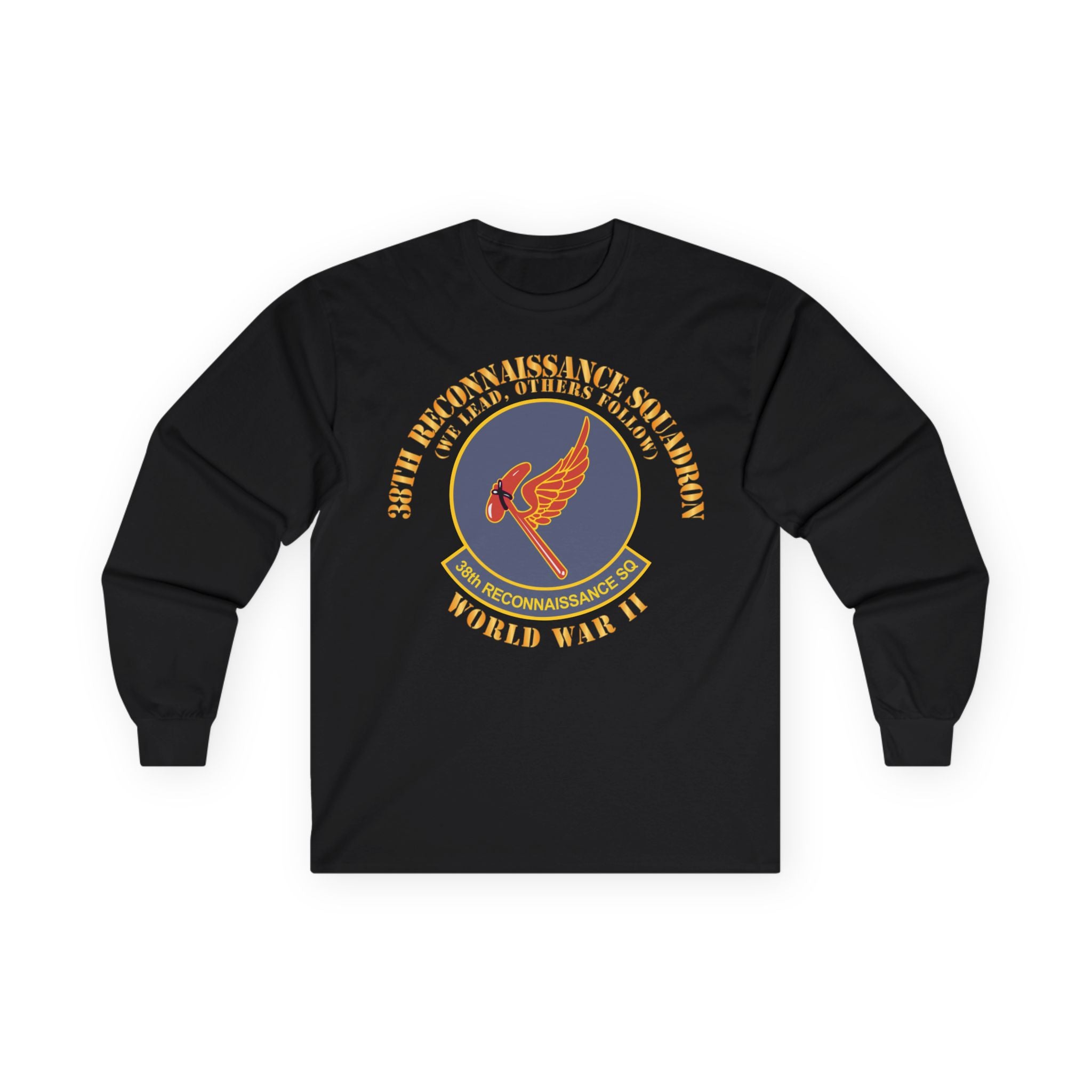 Unisex Long Sleeve Tee - AAC - 38th Reconnaissance Squadron - WWII X 300