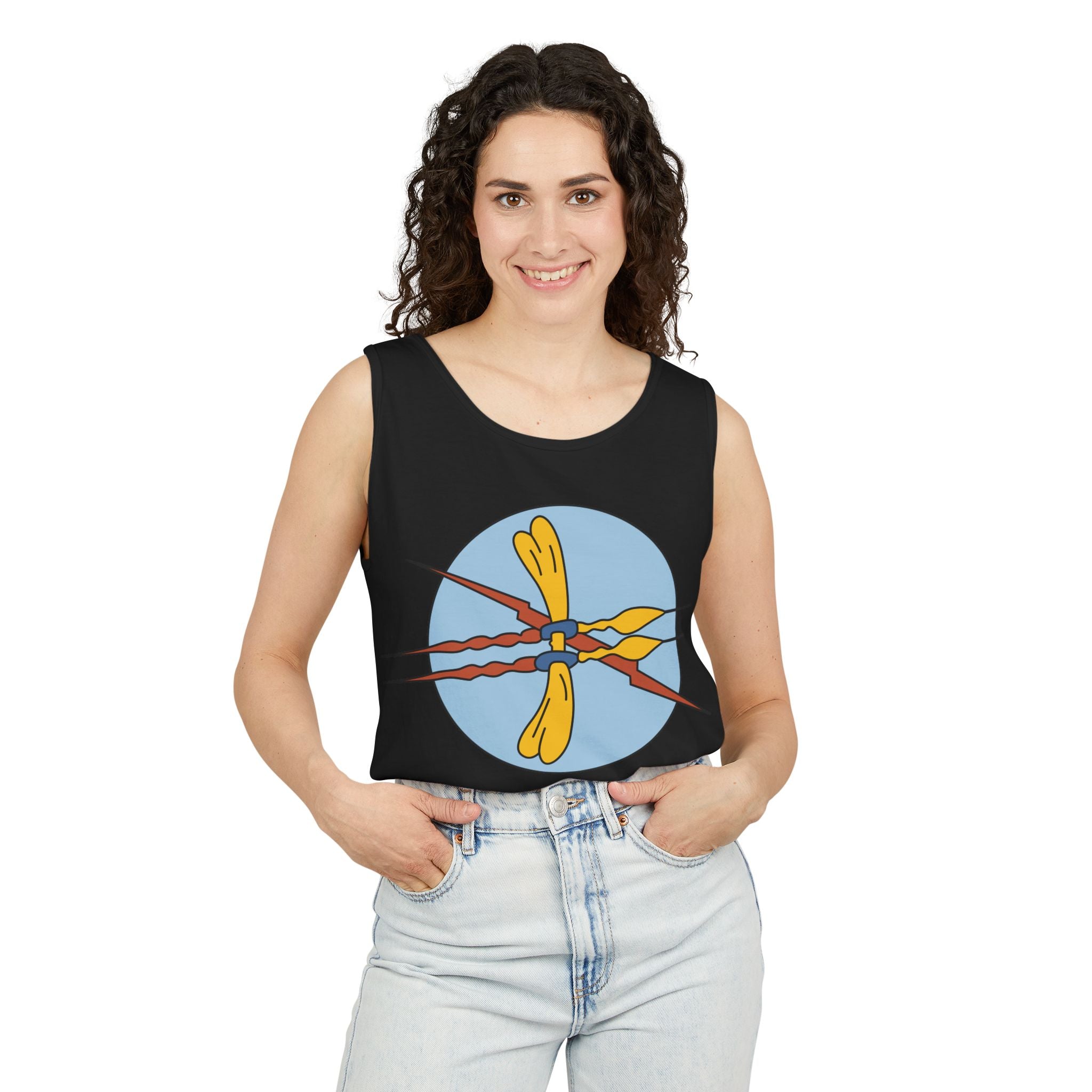 Unisex Garment-Dyed Tank Top - AAC - 332nd Bomb Squadron WWII wo txt X 300