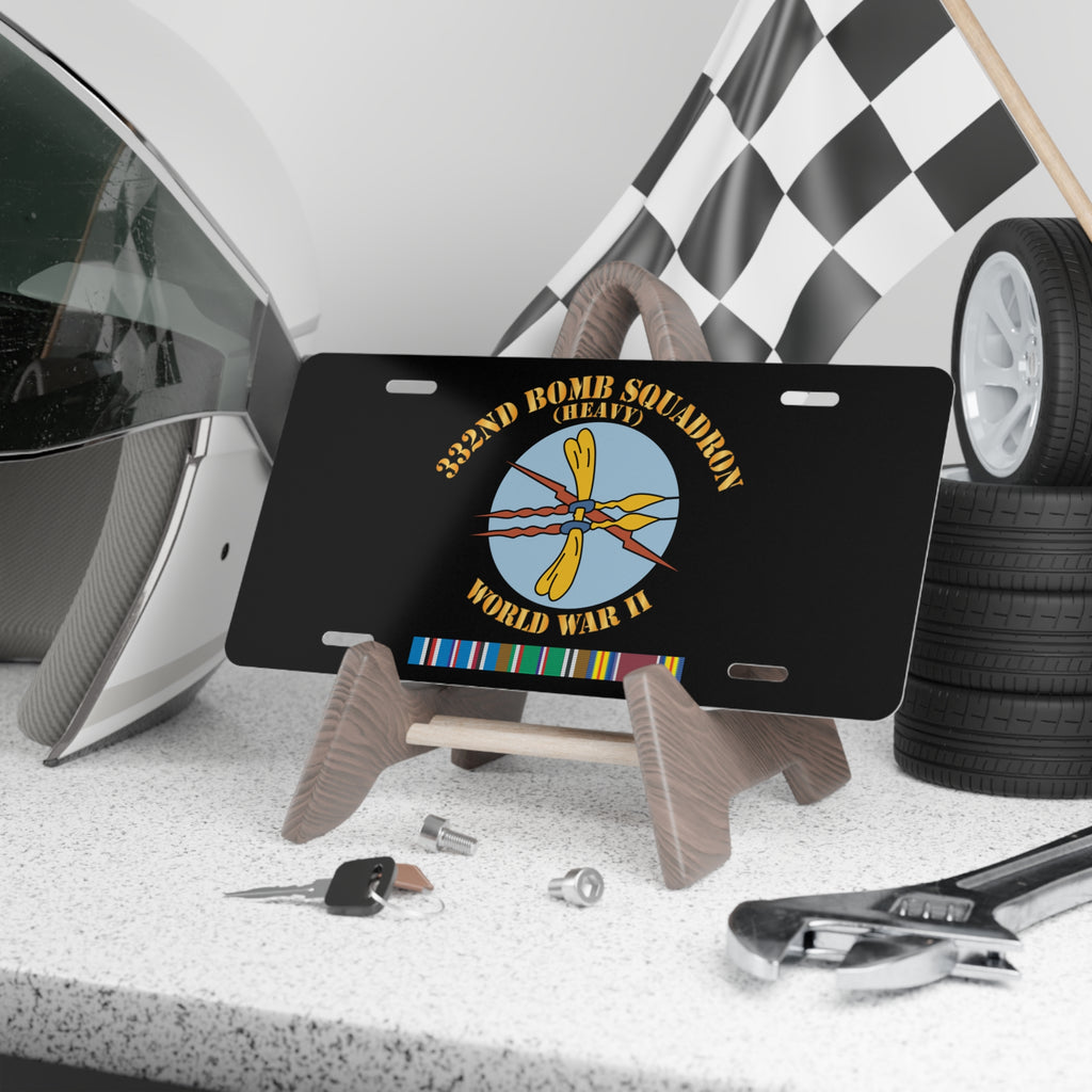 License Plate - AAC - 332nd Bomb Squadron WWII w SVC X 300