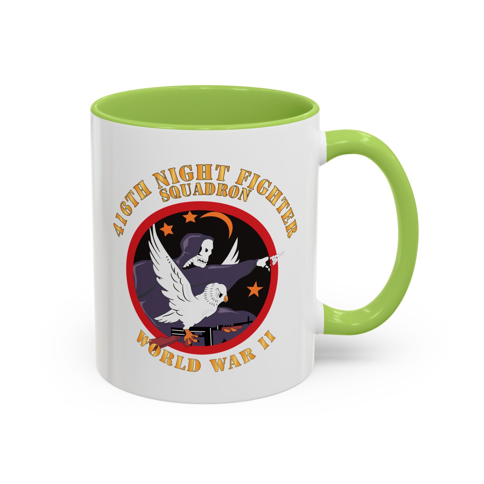 Accent Coffee Mug - AAC - 416th Night Fighter Squadron - WWII X 300