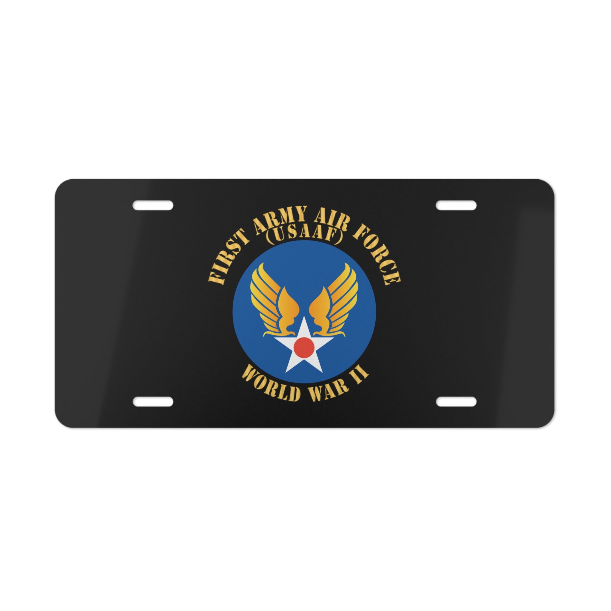 License Plate - SSI - AAC - 1st Army Air Force - WWII - USAAF x 300