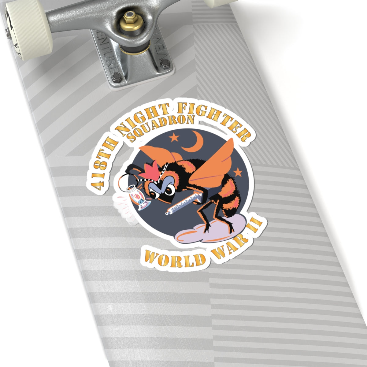 Kiss-Cut Stickers - AAC - 418th Night Fighter Squadron - WWII X 300