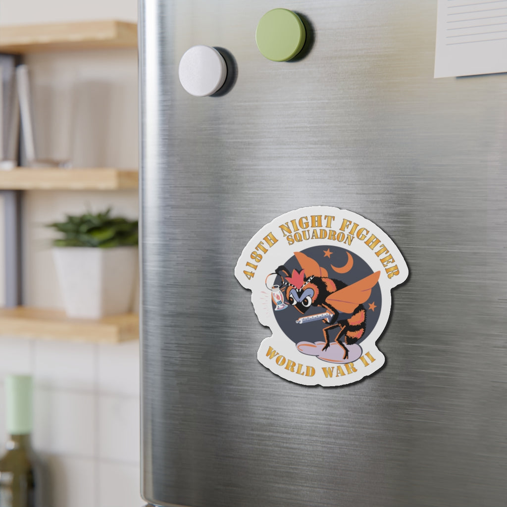 Die-Cut Magnets - AAC - 418th Night Fighter Squadron - WWII X 300