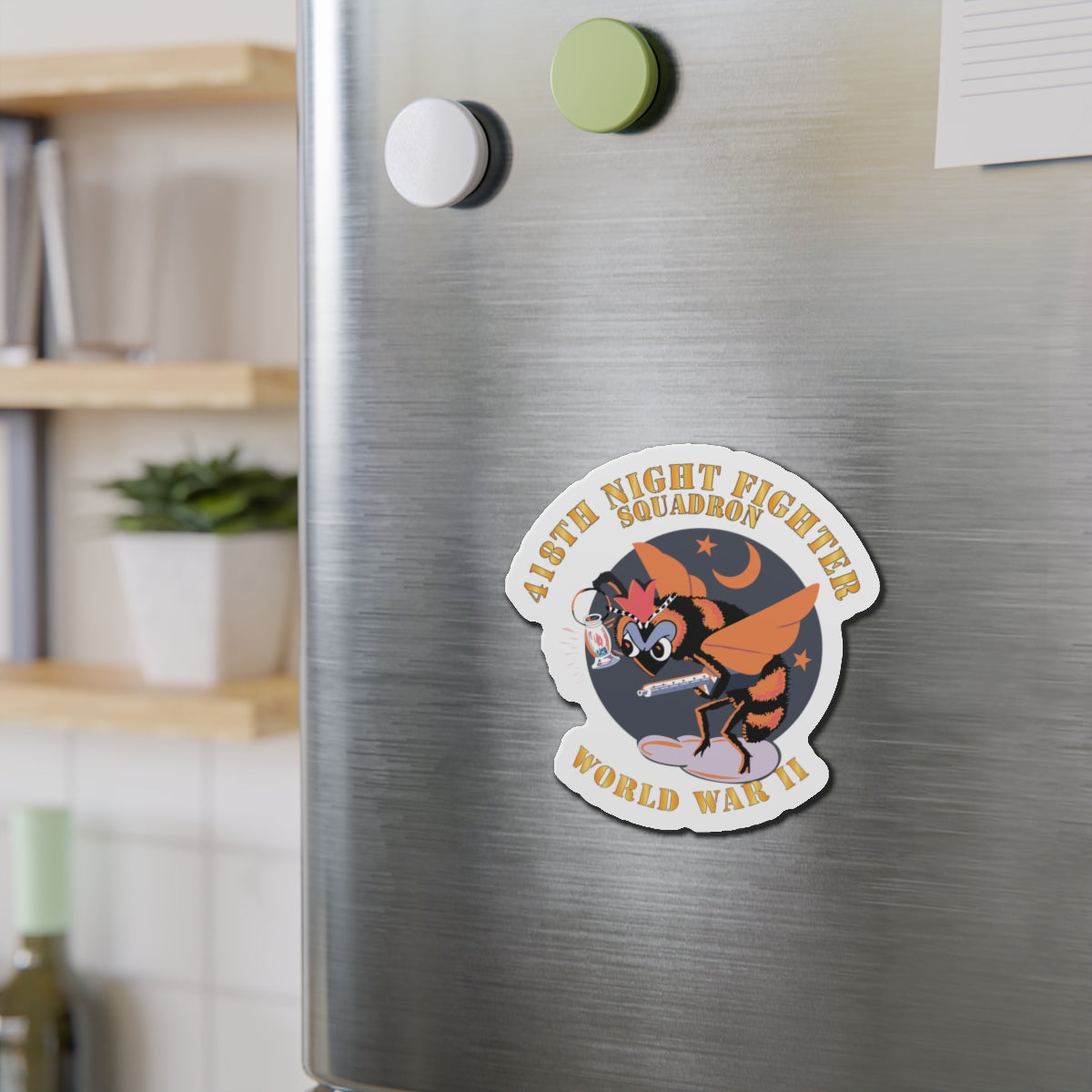 Die-Cut Magnets - AAC - 418th Night Fighter Squadron - WWII X 300