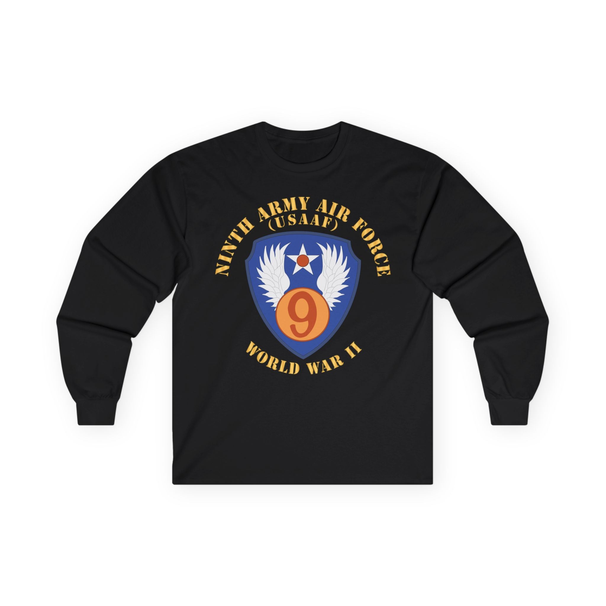 Unisex Long Sleeve Tee - AAC - SSI - 9th Air Force - WWII - USAAF x 300
