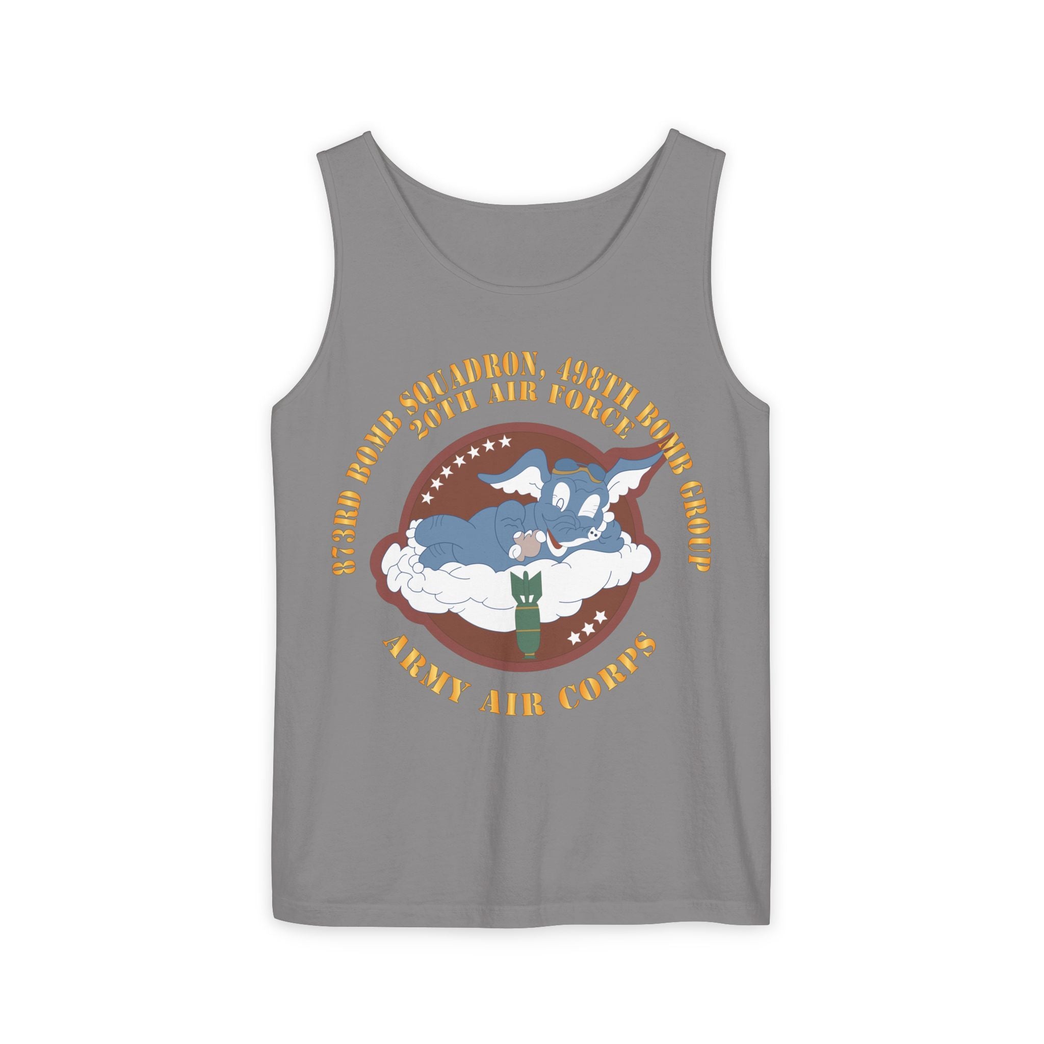Unisex Garment-Dyed Tank Top - AAC - 873rd Bomb Squadron, 498th Bomb Group - 20th AAF X 300