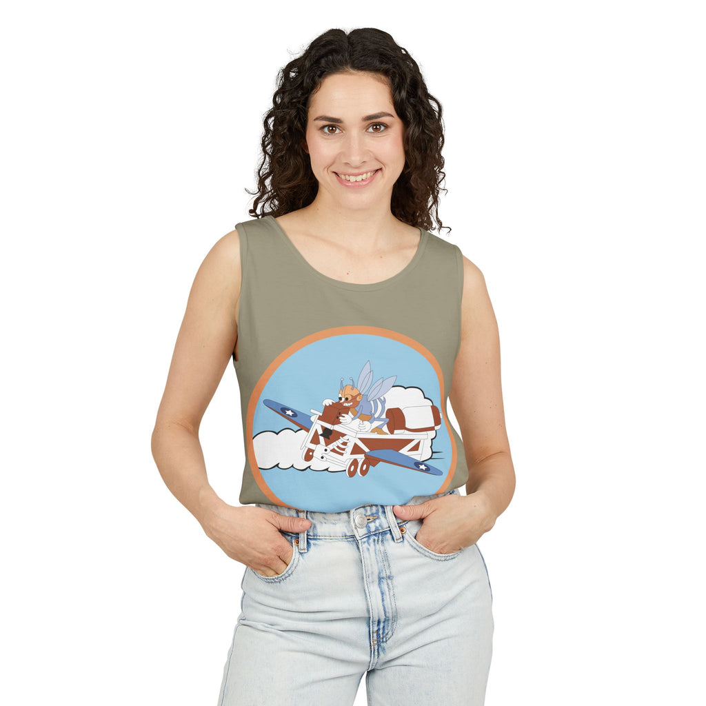 Unisex Garment-Dyed Tank Top - AAC - 782nd Bomb Squadron, 465th Bomb Group - 15th AF wo Txt X 300